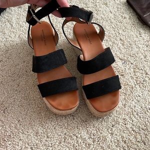 Platform espadrille sandals